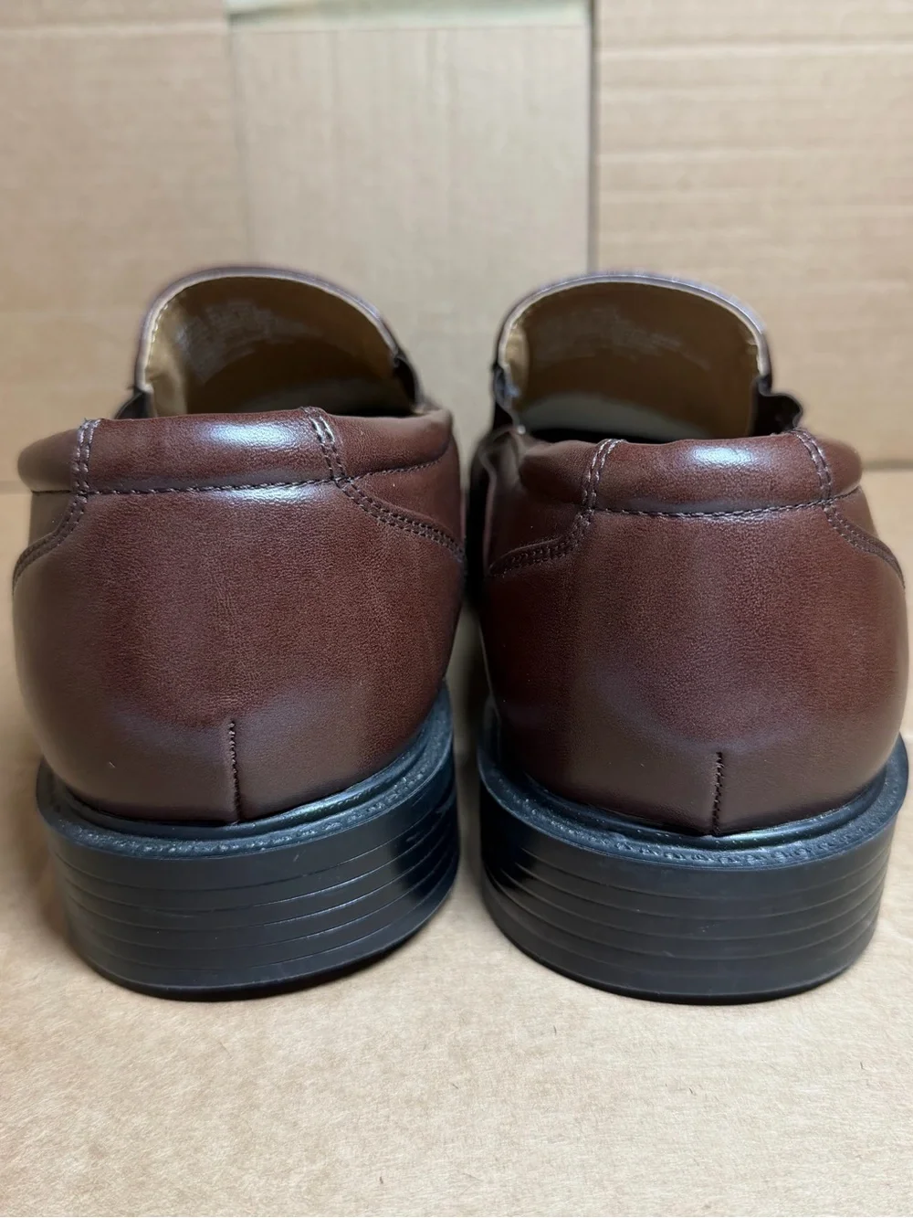 croft & barrow Brown Leather Slip-On Men's Loafers
